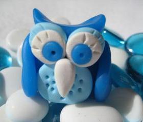 Frotzen the Owl - Polymer clay figurine
