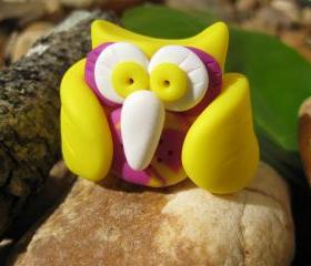 Raya the Owl - Polymer clay figurine