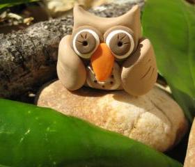 Cookie the Owl - Polymer clay figurine