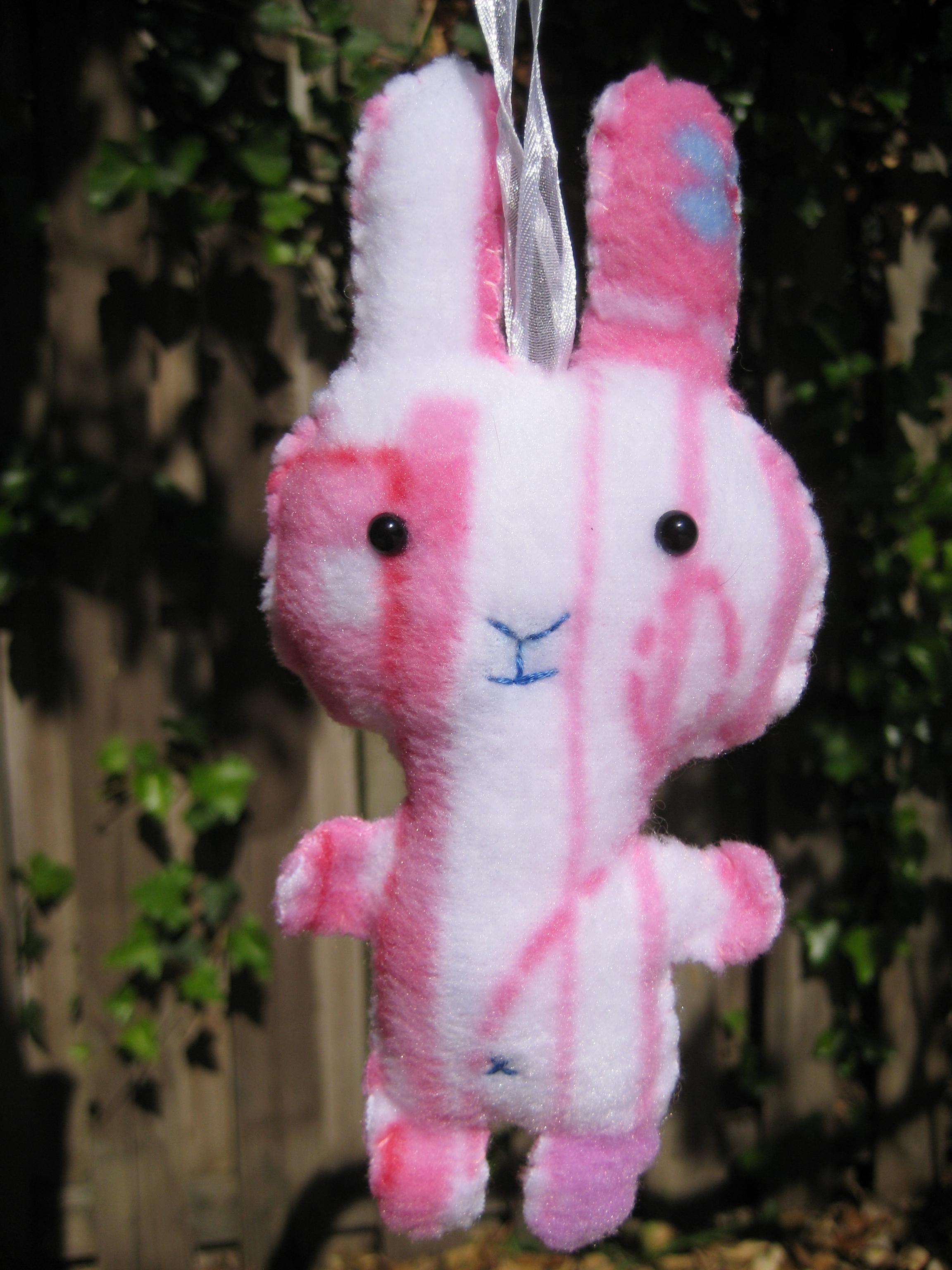 pink bunny plushie